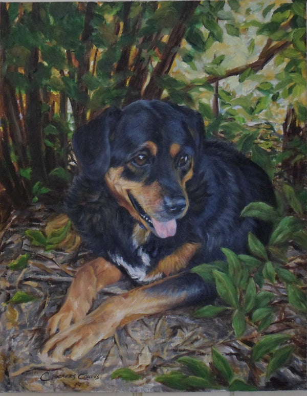 Custom Pet Portrait in Oil (Full Body & Landscape)